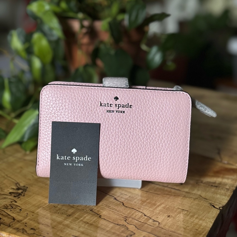 🌷SPRING SALE! NWT ♠️kate spade ♠️ Lena Medium Bifold Wallet - TuTu Pink - Picture 2 of 13